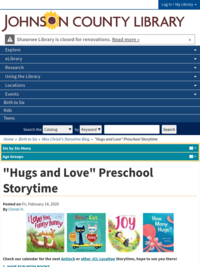 Hugs and Love Preschool Storytime