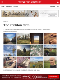 The Crichton farm: A tale of crime, heartache and healing in 12 Instagram snapshots - The Globe and Mail