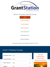 GrantStation: COVID-19 Related Funding
