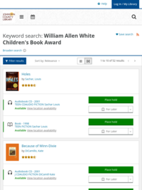 The William Allen White Award