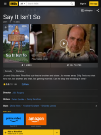 Say It Isn't So (2001) - IMDb