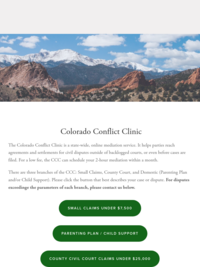 Colorado Conflict Clinic