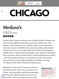 Medusa’s |
  Chicago magazine
      |  November 2017