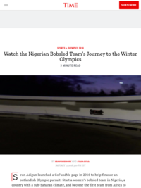 How the Nigerian Bobsled Team Slid to the Winter Olympics | Time