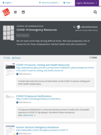 Resource List: COVID-19 Emergency Resources