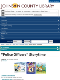 Police Officers Storytime