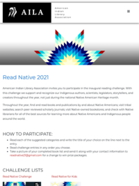 Read Native 2021 - American Indian Library Association