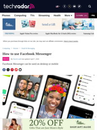 How to Use Facebook Messenger - Tech Radar (Article)