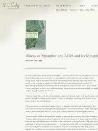 Illness as Metaphor and AIDS and its Metaphors by Susan Sontag
