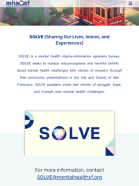 SOLVE (Sharing Our Lives, Voices, and Experiences)