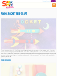 Flying Rocket Ship Craft | Super Simple