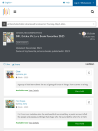 DPL Ericka: Picture Book Favorites 2023 | Deschutes Public Library | BiblioCommons