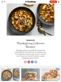 New York Times Cooking: Thanksgiving Leftover Recipes