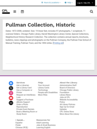 Archival Collection: Historic Pullman Collection