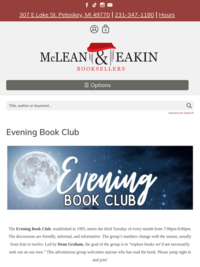 McLean &amp; Eakin Evening Book Club
