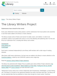 Learn more about the Library Writers Project