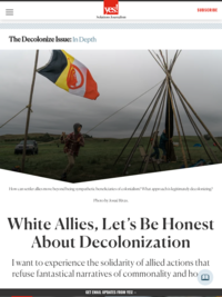White Allies, Let’s Be Honest About Decolonization