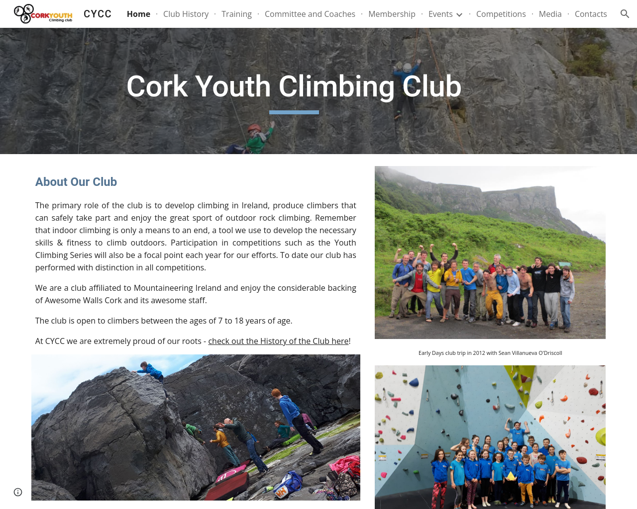 Cork Youth Climbing Club