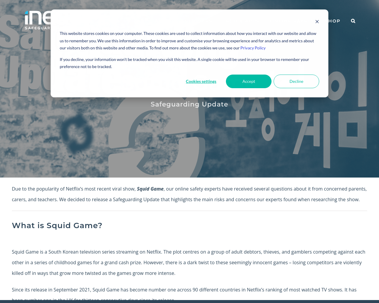 Ineqe Safeguarding Group - Squid Game 