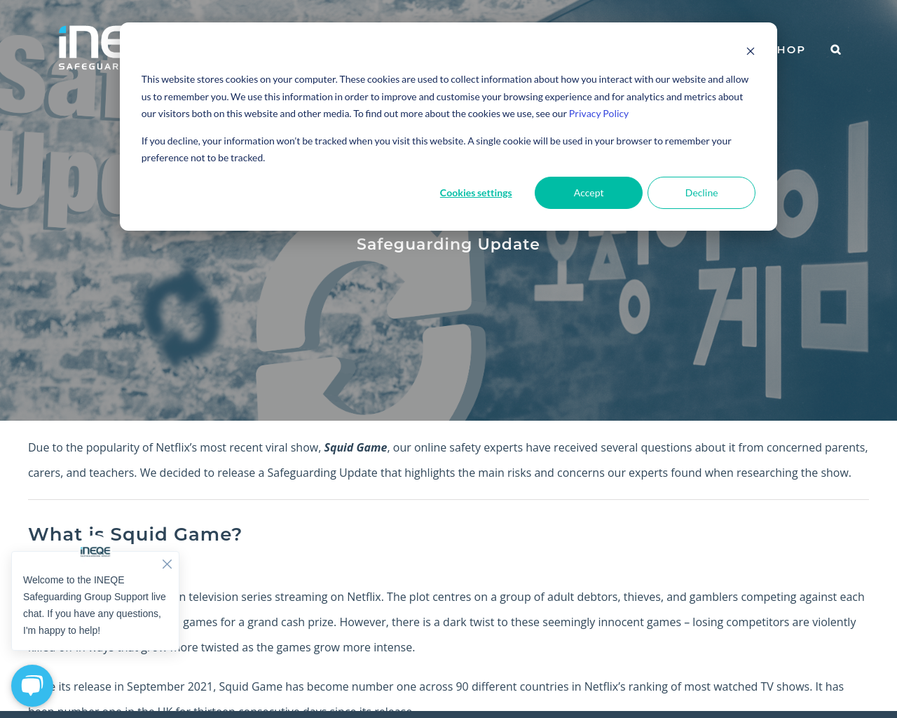 Ineqe Safeguarding Group - Squid Game 