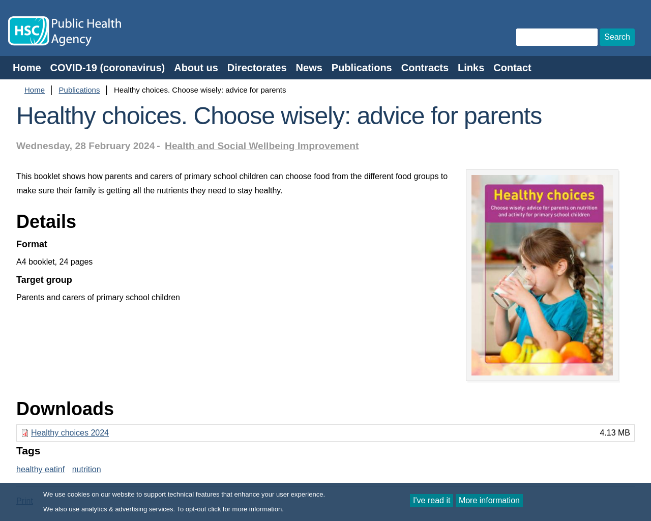 Healthy Choices:Advice for Parents
