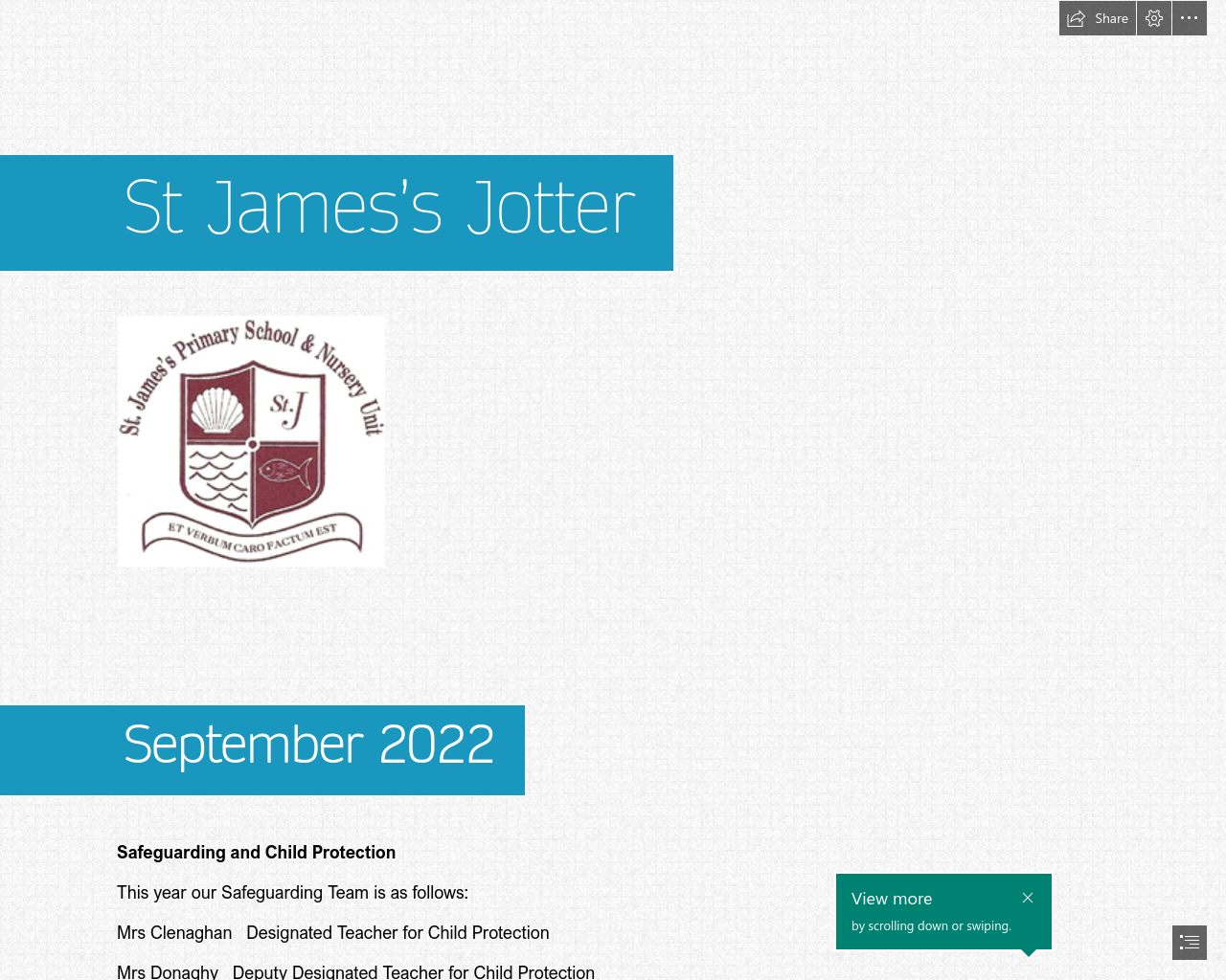 St James's Jotter September 2022