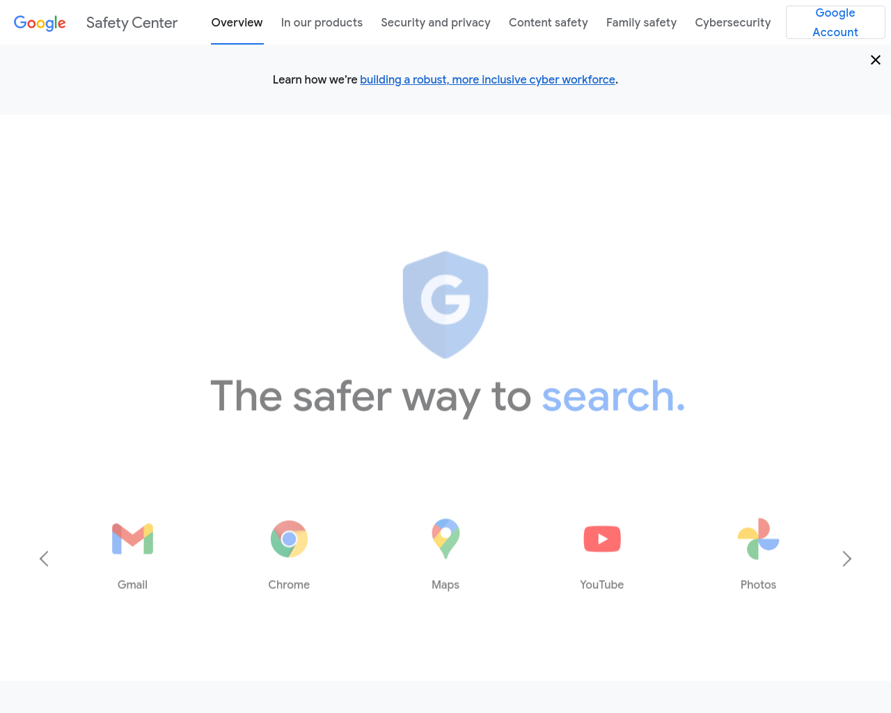 Google Online Safety