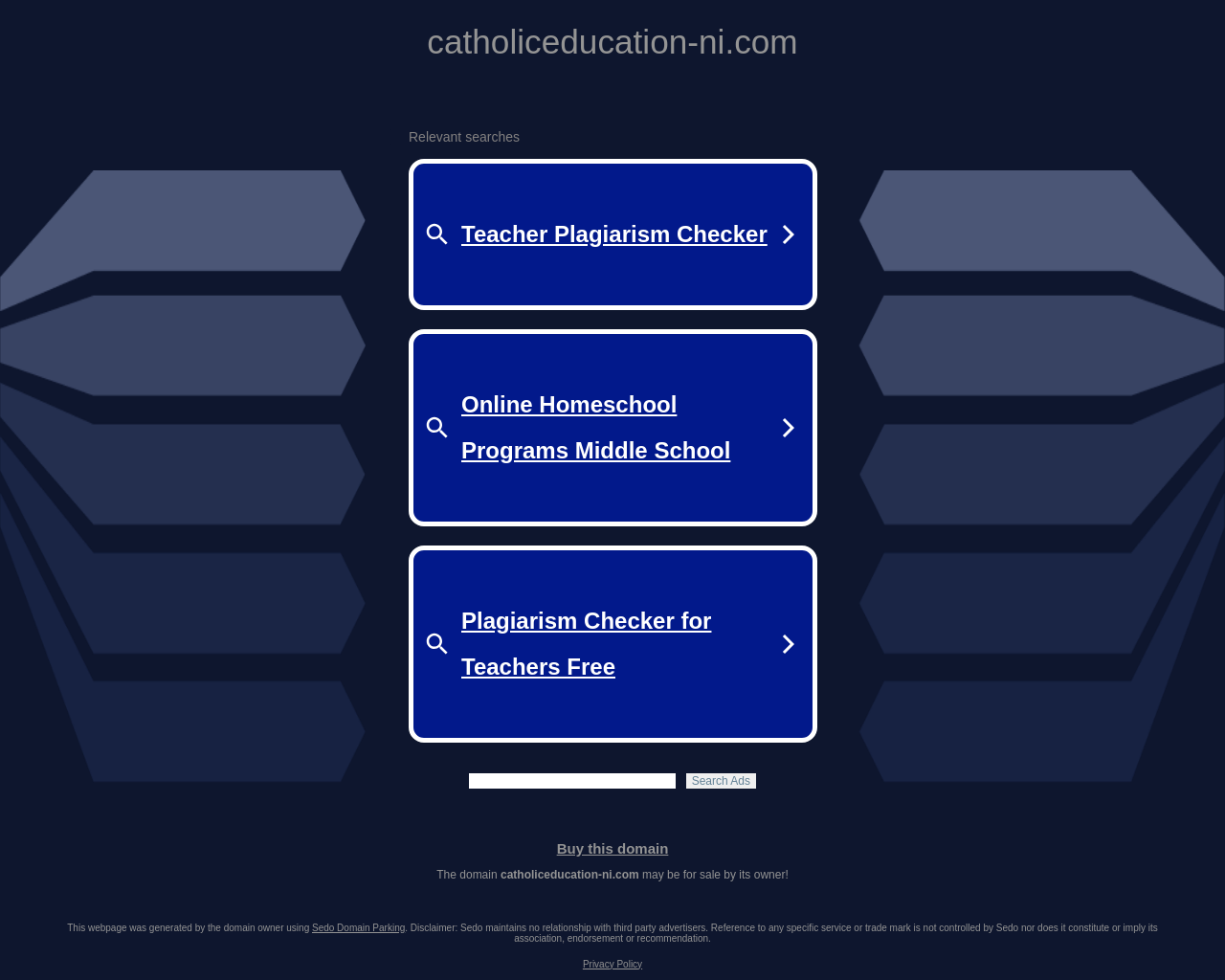 Catholic Education - information