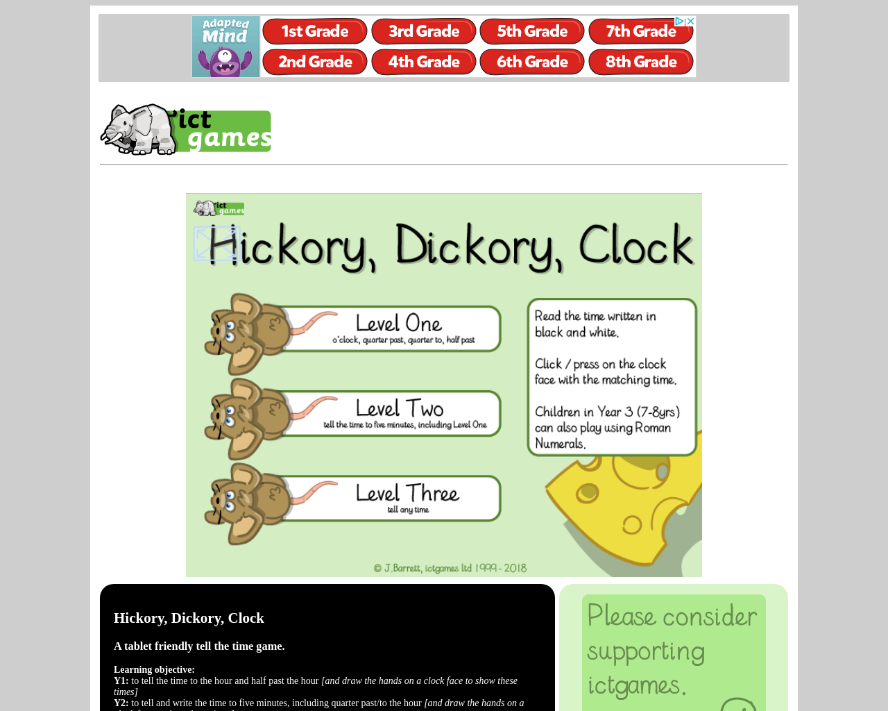 Telling the time (Fantastic site!)