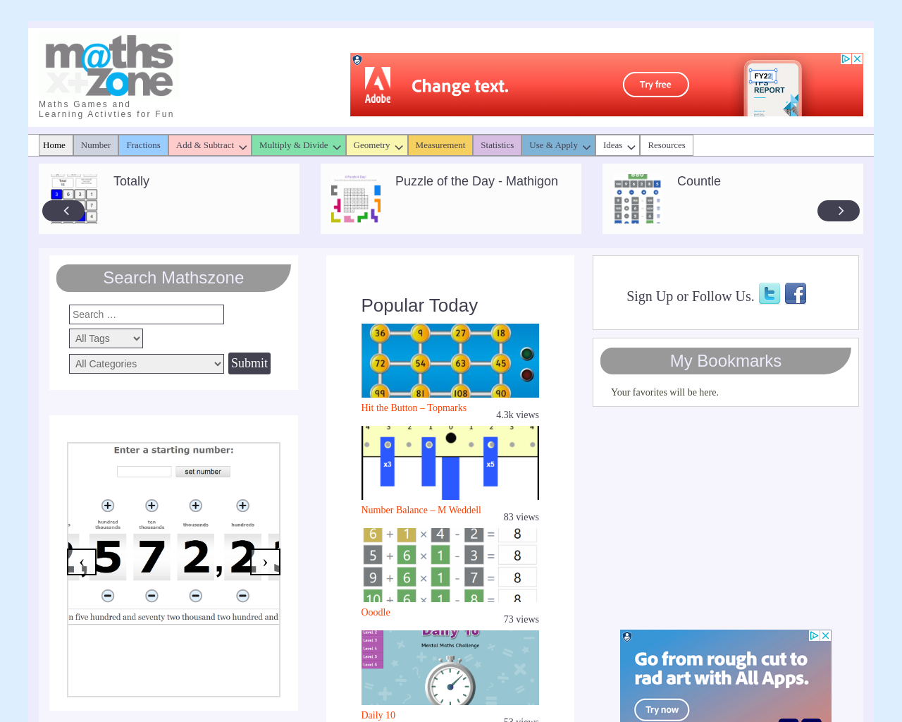 Maths Zone for Key Stage 1 and 2