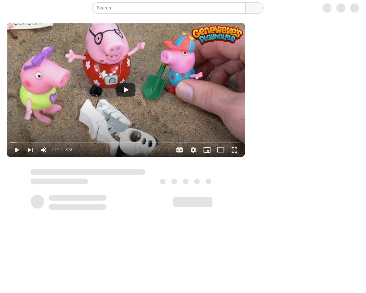 Peppa Pig finds a dinosaur fossil