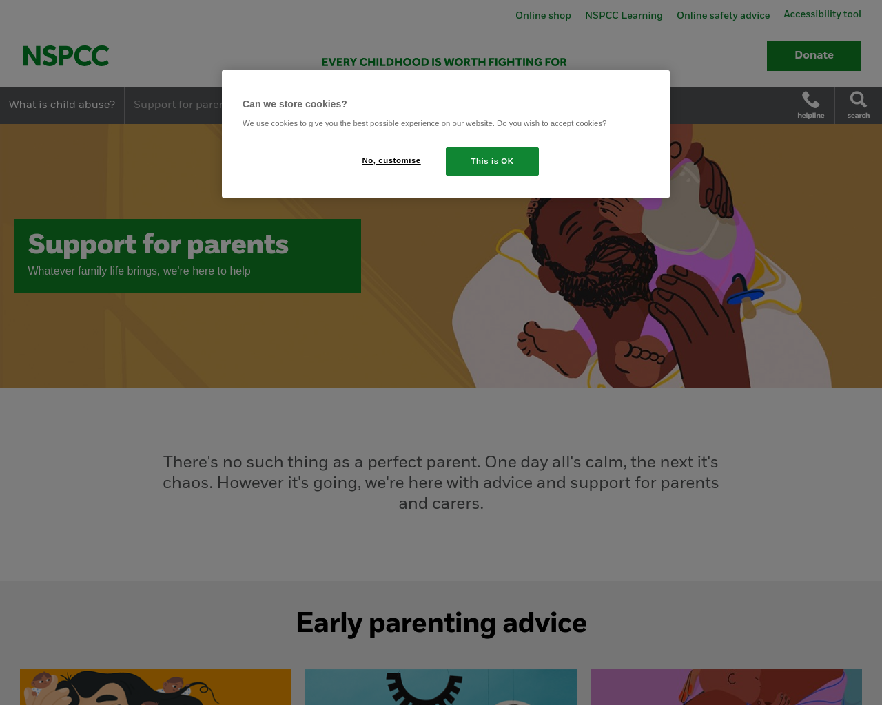 Support for Parents - NSPCC
