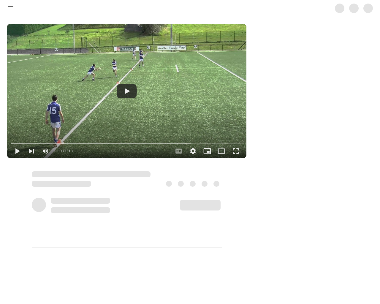 Gaelic Football Skills - Kick pass drill