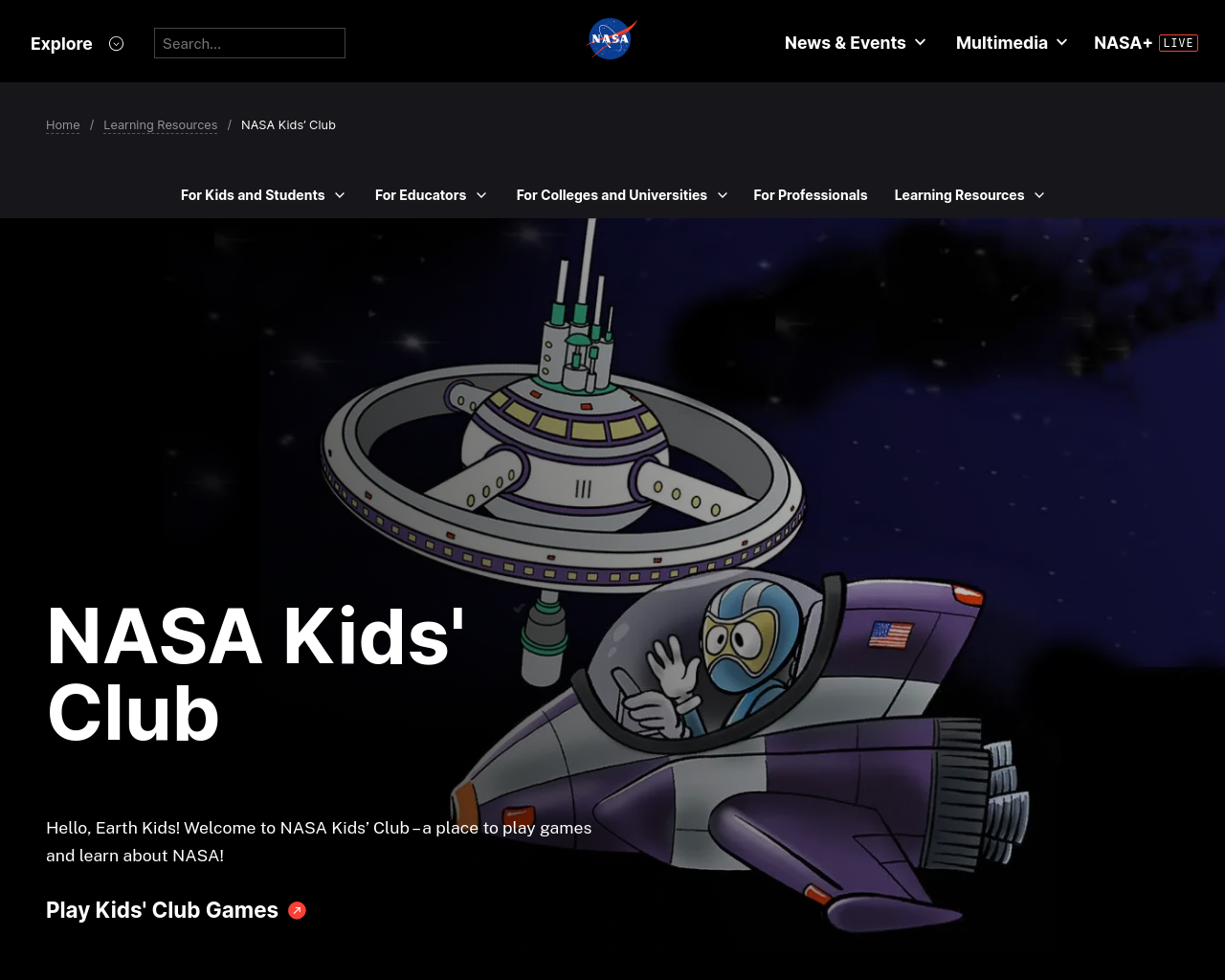 NASA Kids' Club 