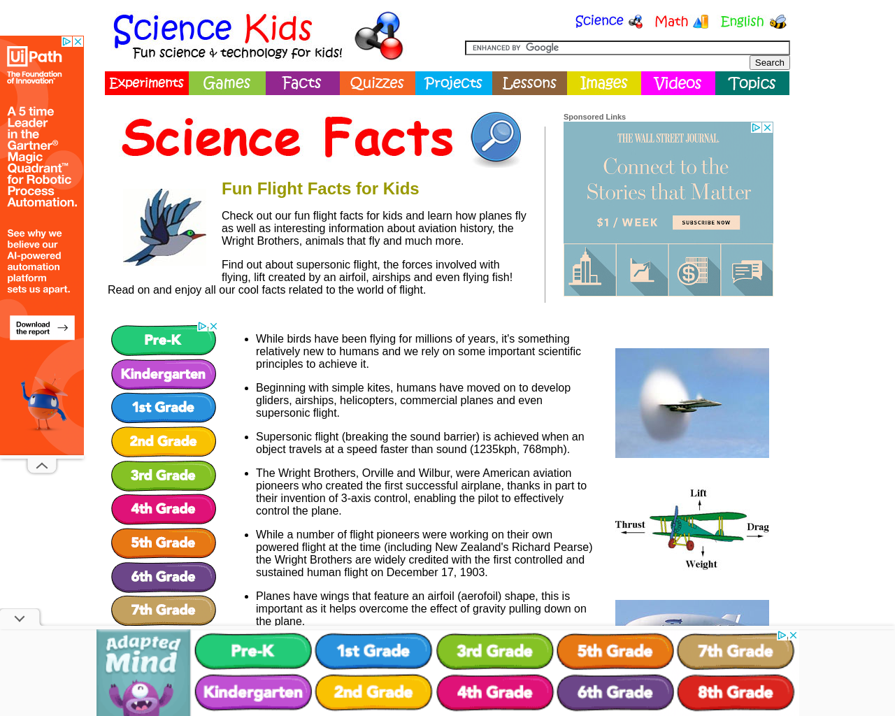 Flight Facts For Kids