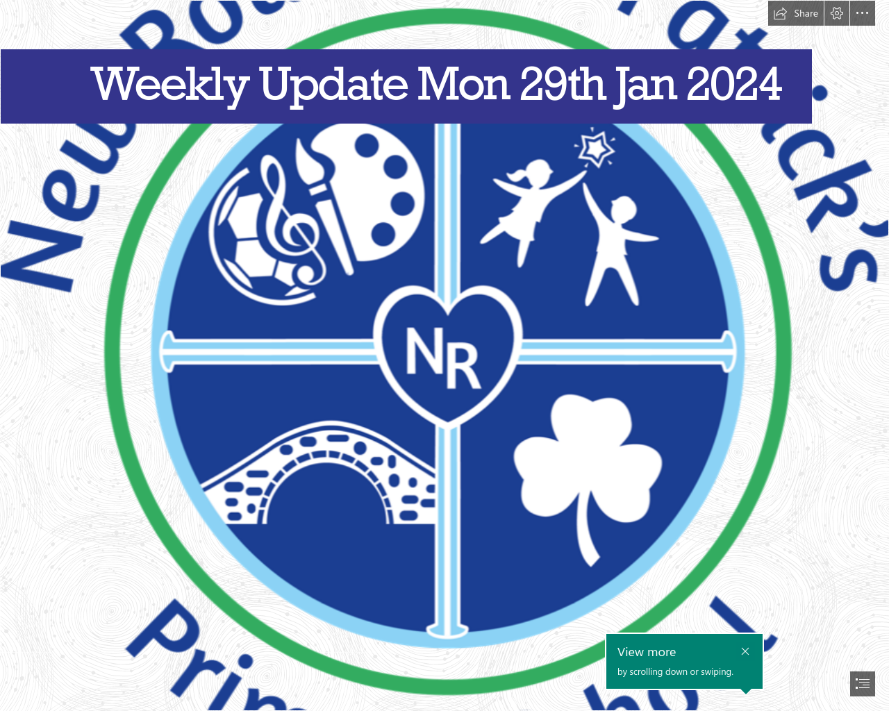 Weekly Update Monday 29th January 2024 