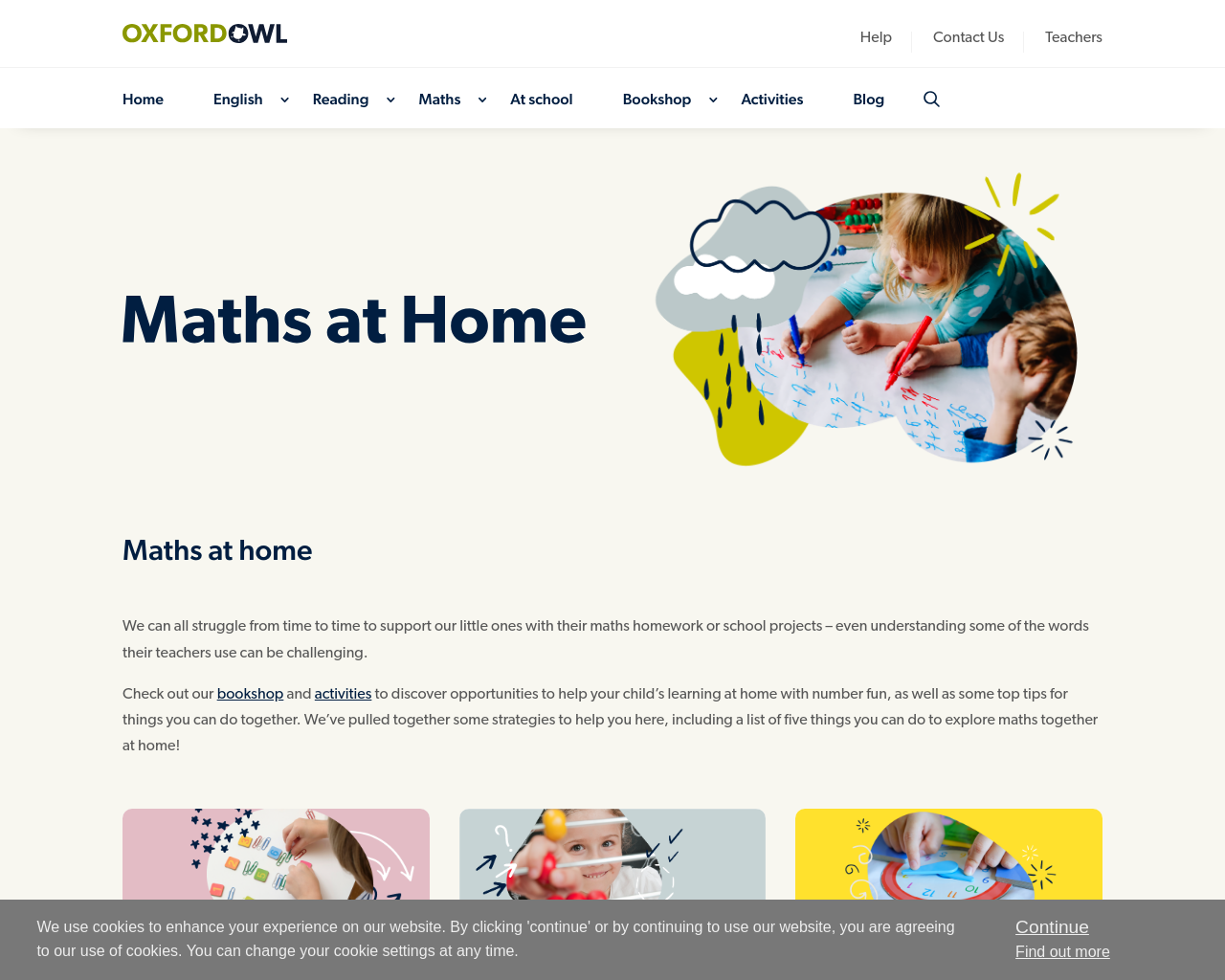 Maths at Home- Oxford Owl