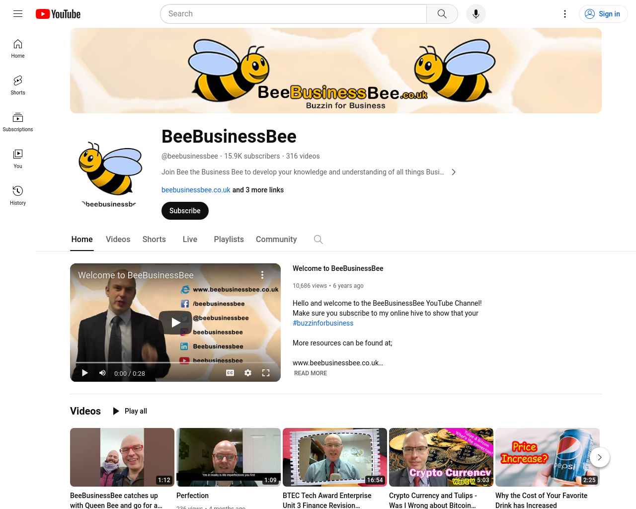 Bee Business Bee Youtube