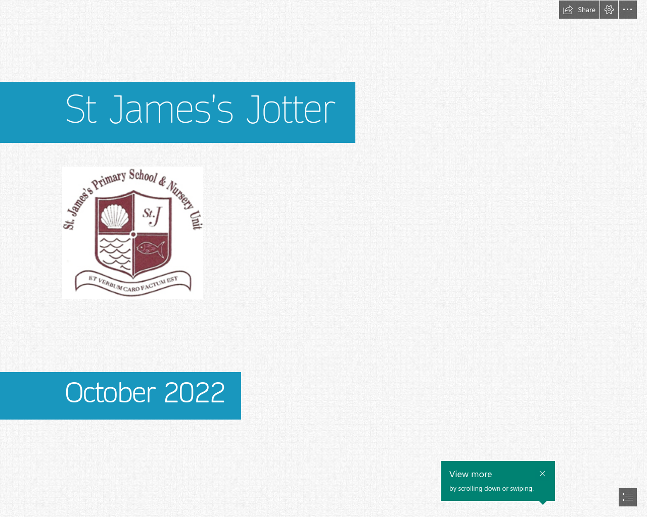 St James's Jotter October 2022