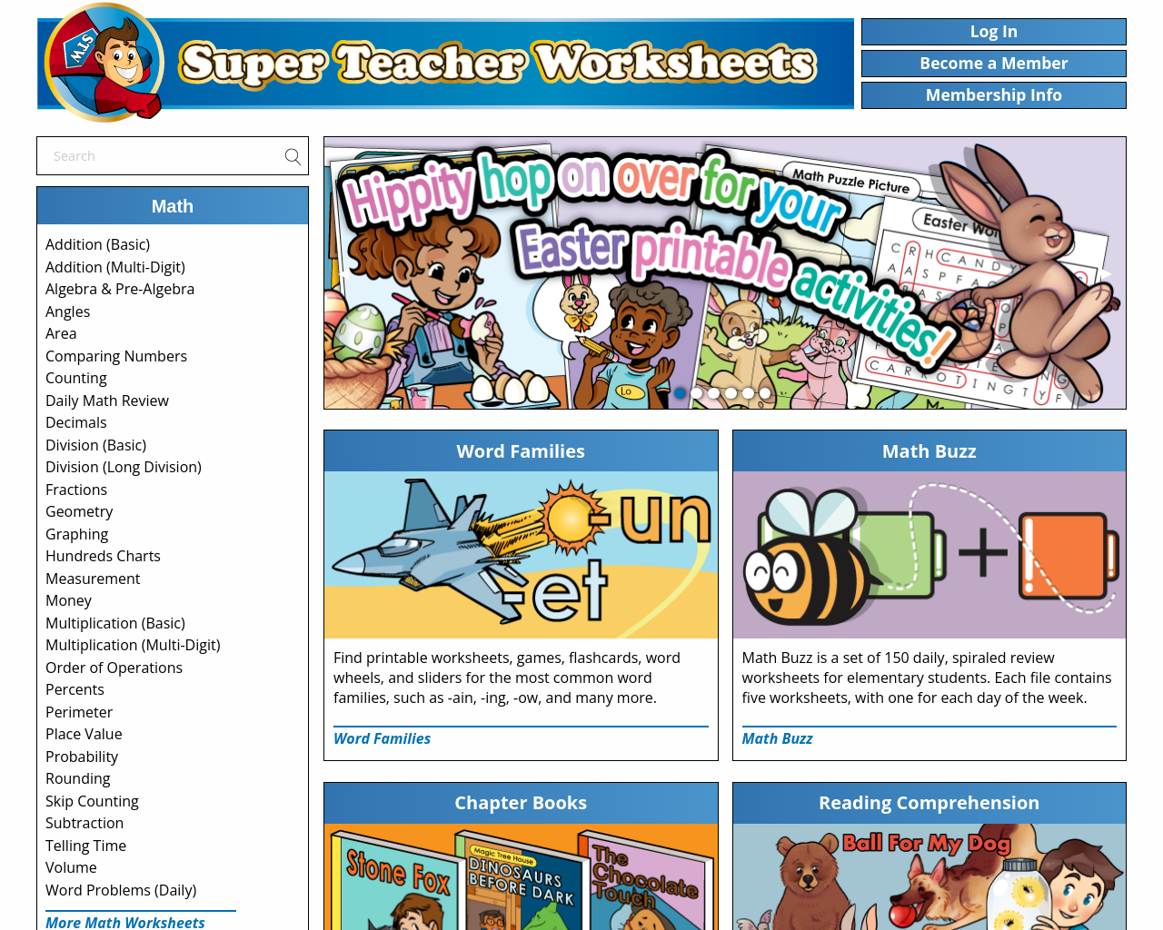 Super Teacher Worksheets