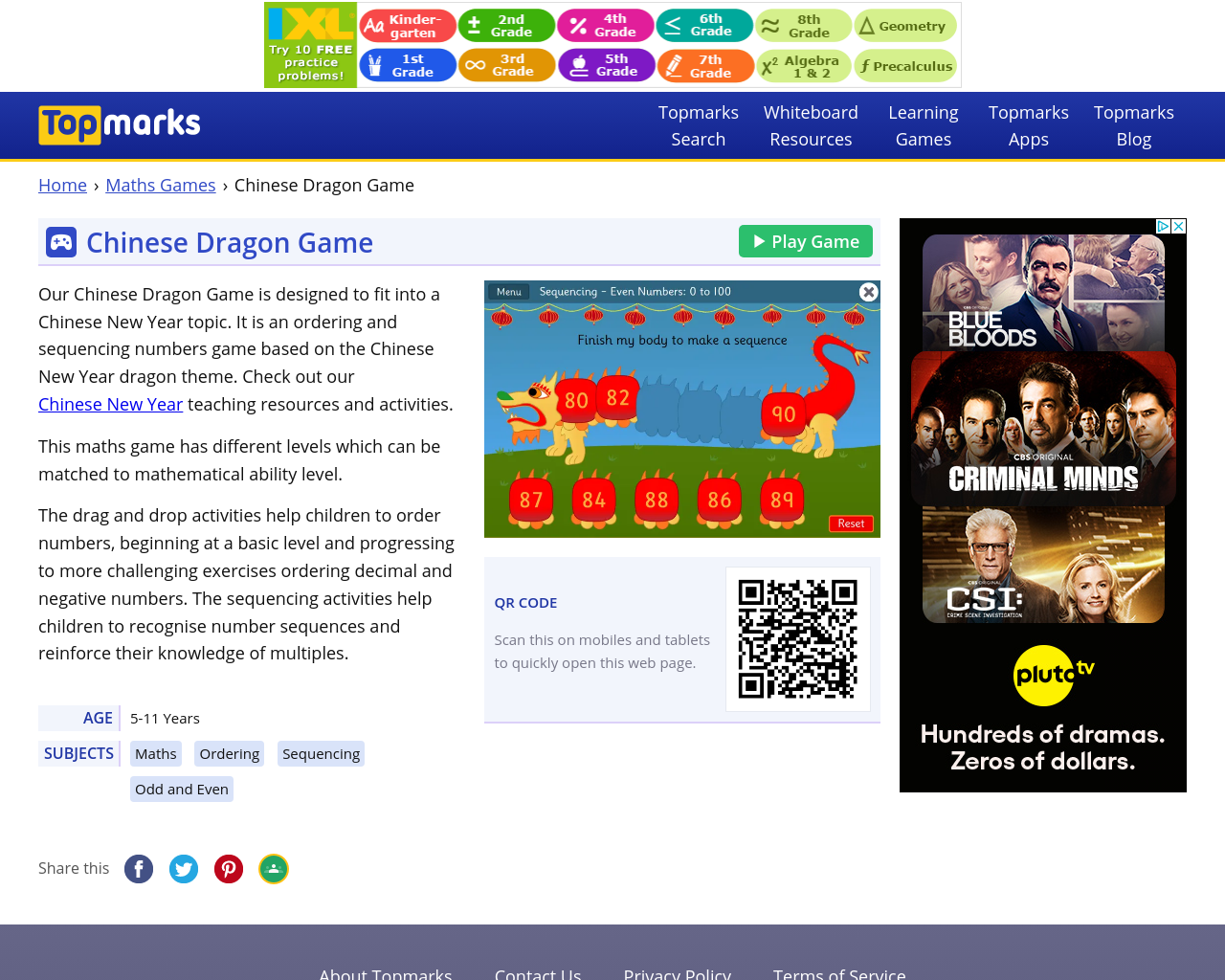 Chinese Dragon game