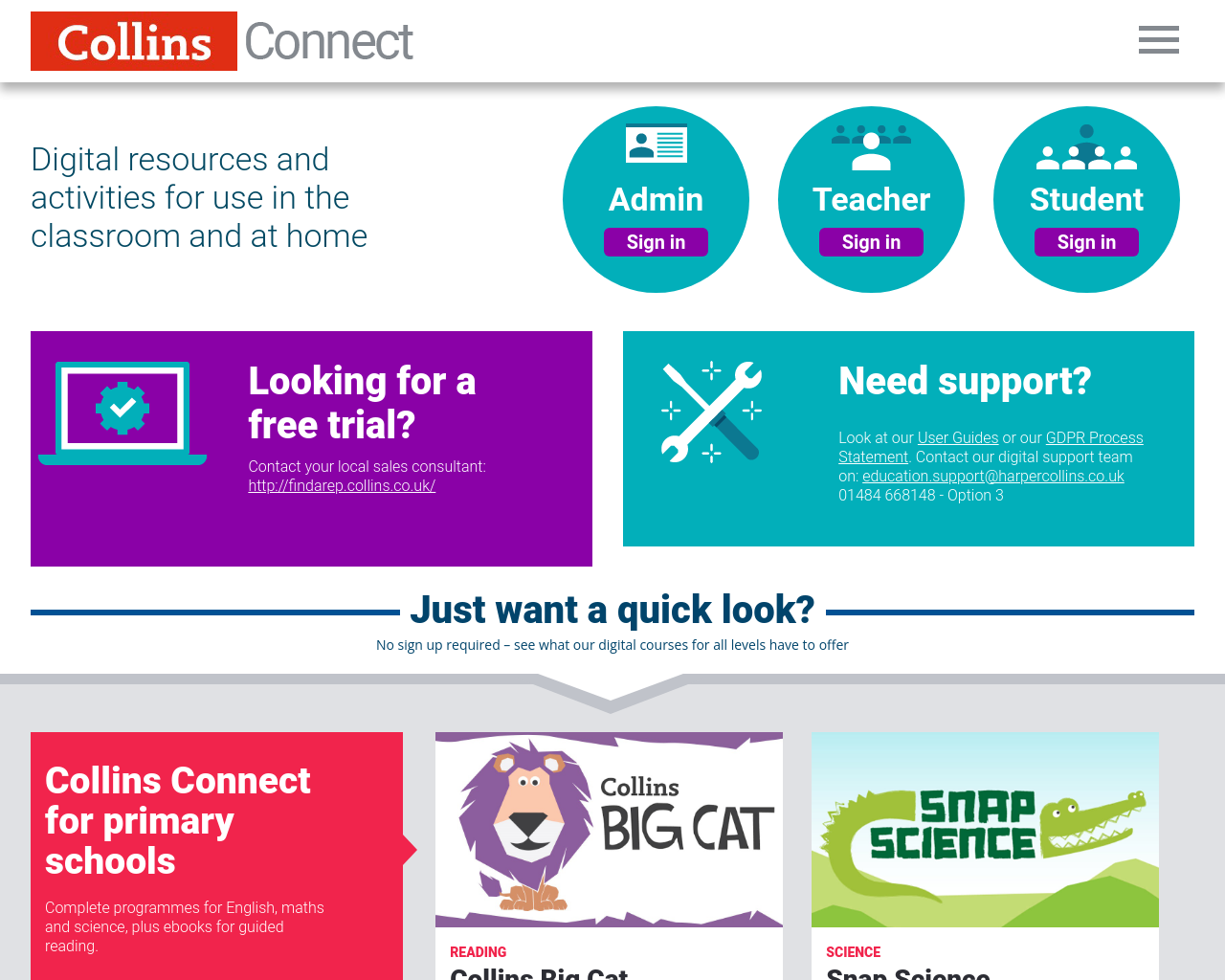 Collins Big Cat - Free ebooks - FS/KS1