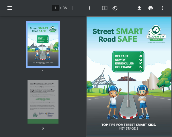 Street Smart Road Safe Kids Booklet