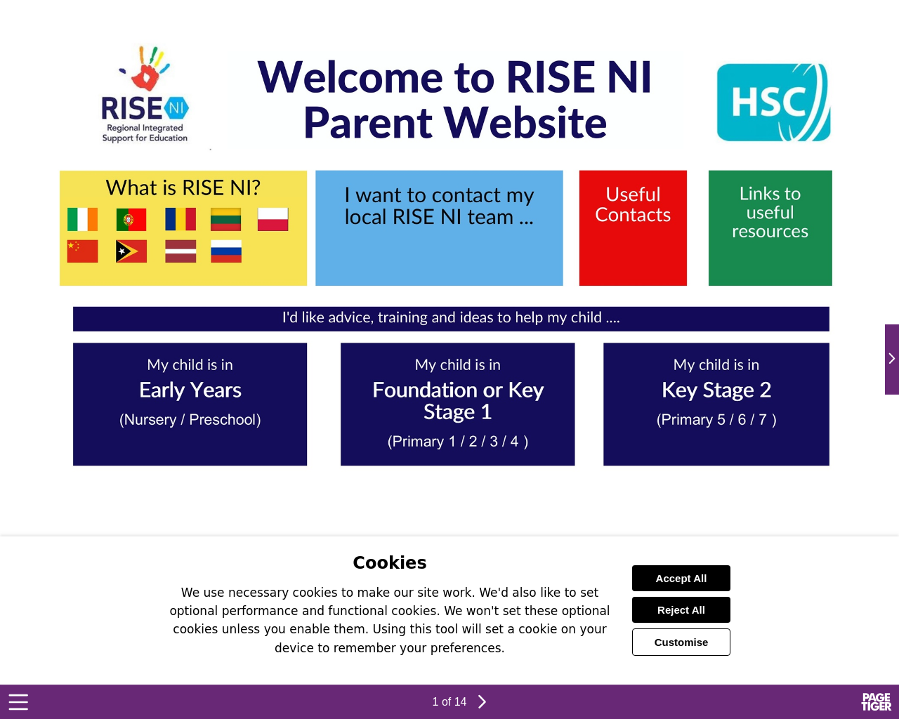 RISE NI Parent Resource Website