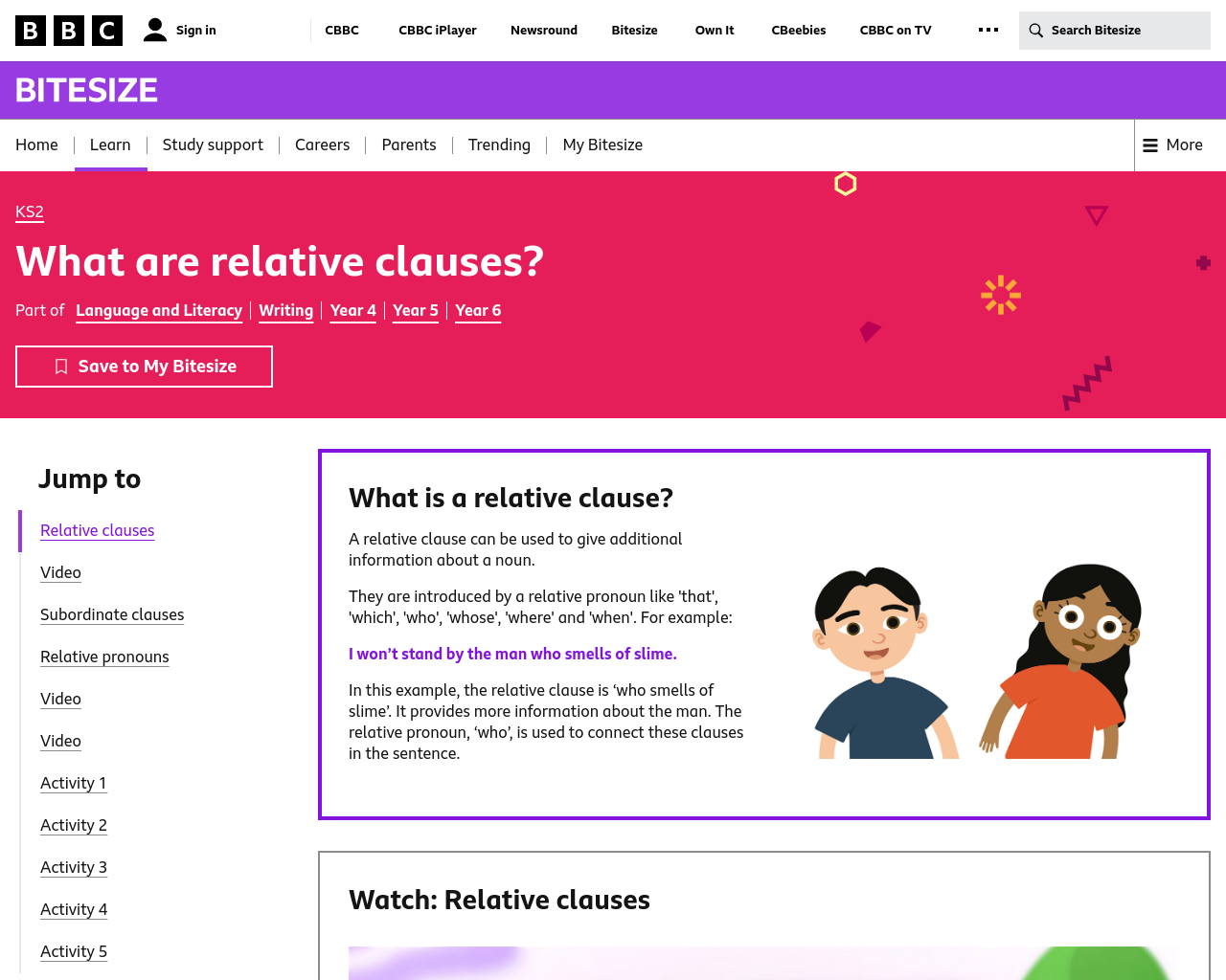 What are relative clauses