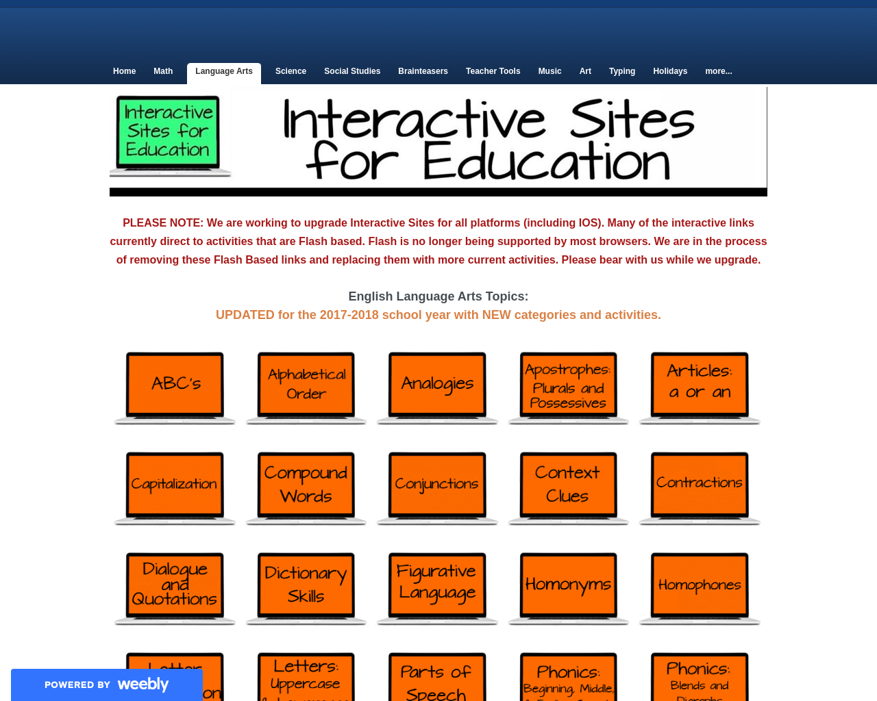 Interactive Sites for Education