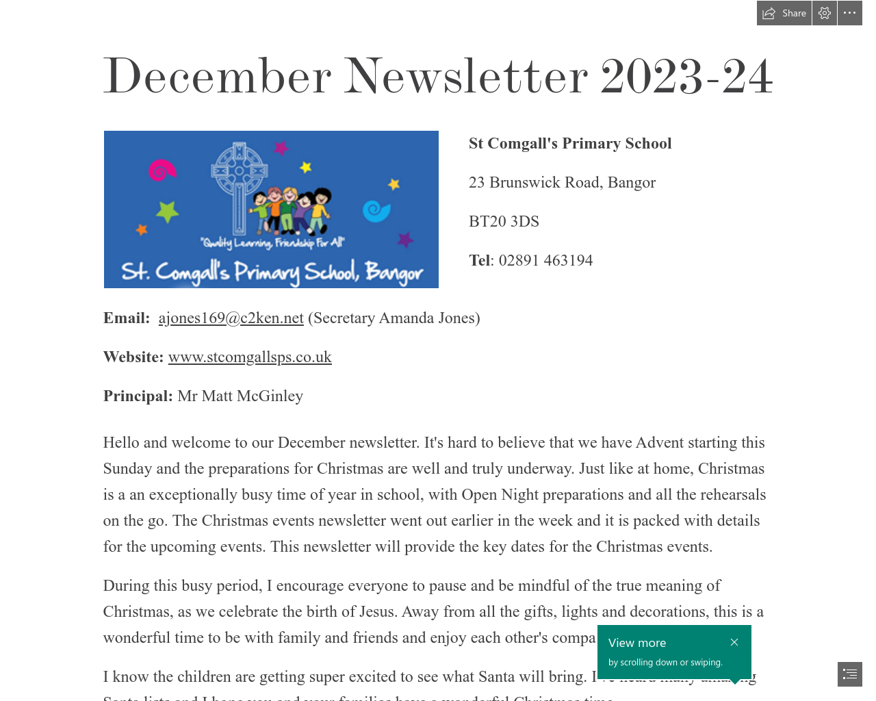 December 2023 Newsletter 