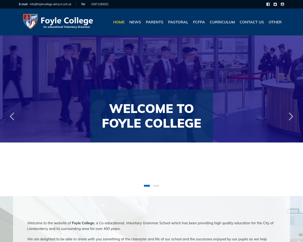 Foyle College Website