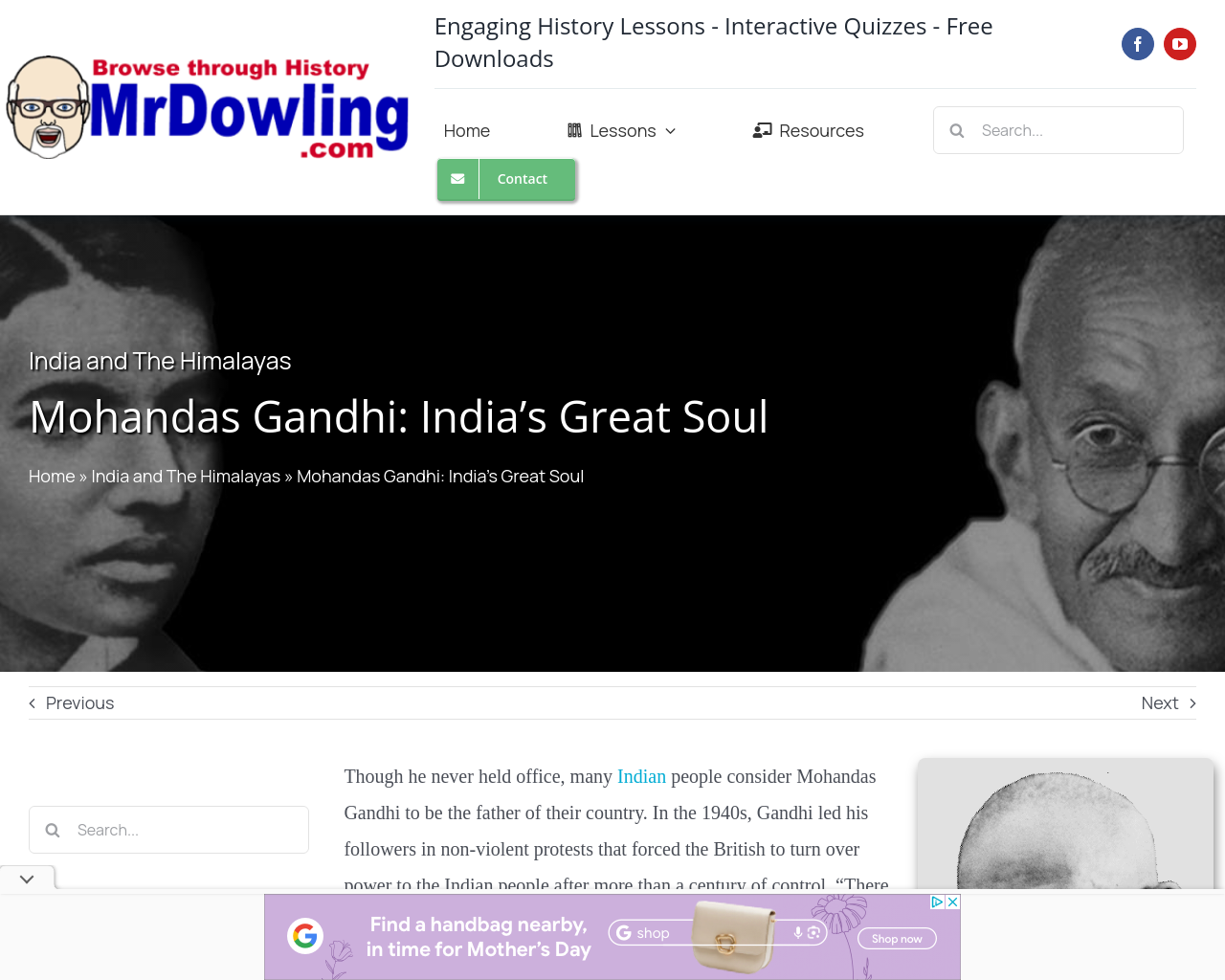 Mohandas Gandhi (mrdowling.com)