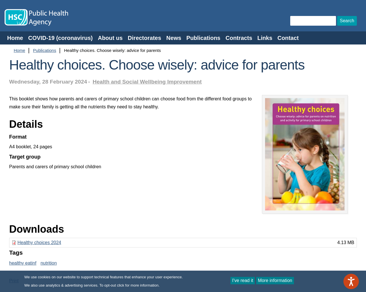 Healthy Choices:Advice for Parents